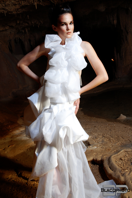 Female model photo shoot of Amanda Marrie by BLACQ Photography in Inner Space Caverns, Georgetown, TX, hair styled by Ozzie Reyes, wardrobe styled by TikiGlam, makeup by Makeup by Dodge