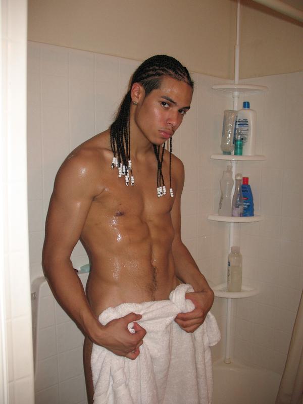 Male model photo shoot of Boo-Boo Rican in My Bathroom lol