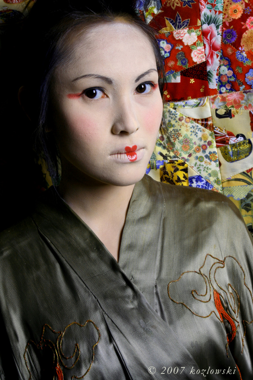 Female model photo shoot of War Paint and Bebe Nguyen by Joe Koz
