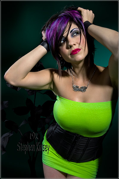 Female model photo shoot of Charlie Daye by Steve Kinsey 19K in 19k Studio-Bastrop, TX, makeup by Rachel Mitchell