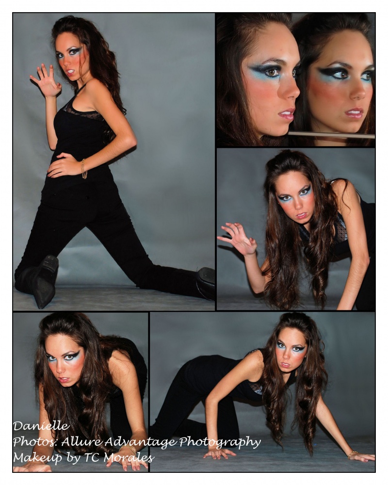 Female model photo shoot of TC-The Makeup Artist and Danielle Iz in Hollywood, CA