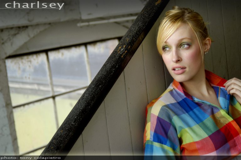 Female model photo shoot of Charlsey in FNS Studios, Springfield Ma, makeup by Emily_Mislak