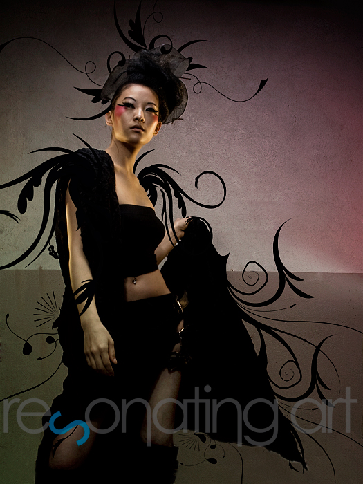 Male and Female model photo shoot of Resonating Art LLC and Arden Cho in Lucinda's place , makeup by Elisabet Mascorro