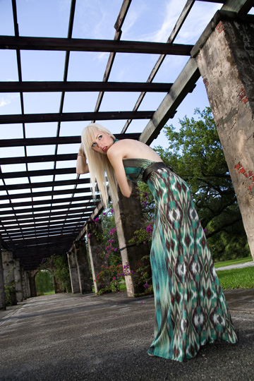 Female model photo shoot of Lisi M in El Prado Coral Gables, FL