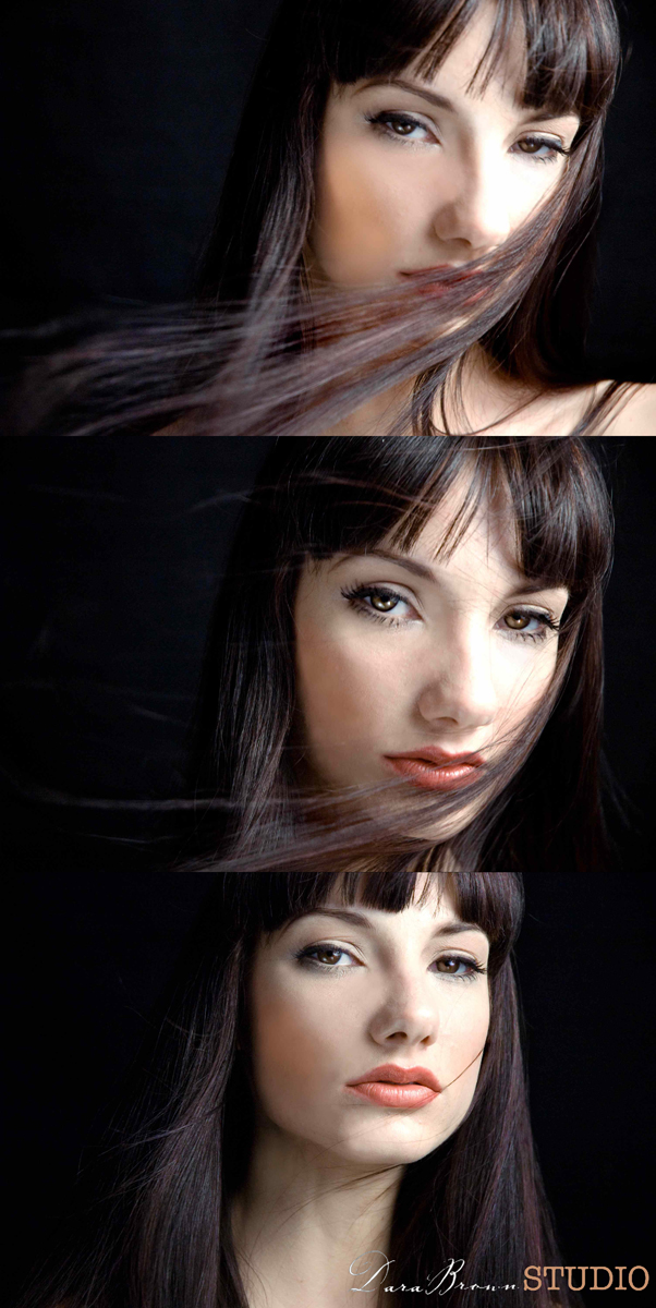 Female model photo shoot of Nicoletta de la Brown  and karena7 in Studio, makeup by T Watkins Beauty