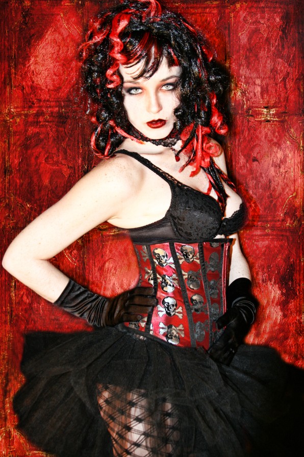 Female model photo shoot of Envy - Art and cassi clouse, wardrobe styled by Evil Kitty Kreations, makeup by CaraSue Hall