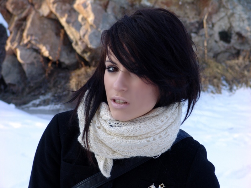 Female model photo shoot of marta lesniak in polish mountains ;)