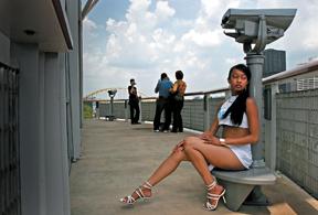 Female model photo shoot of Lateka Lyn in Station Square (PGH), PA