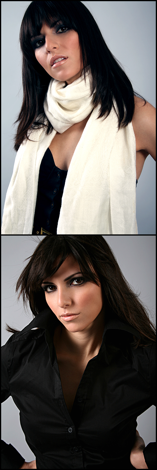 Female model photo shoot of Cristina YFMA Artist and Valeria by CN Studios, makeup by Cristina YFMA Artist