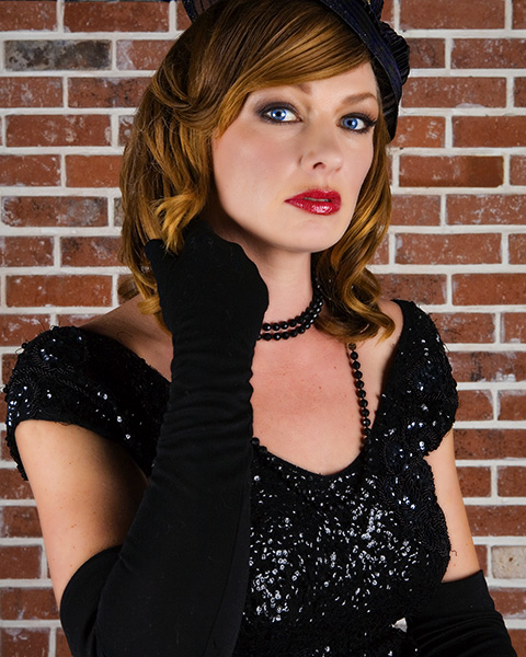 Female model photo shoot of Jessica Sheriff by Joseph Lennox, hair styled by fiberglass dress, makeup by MARQUI ARTISTRY