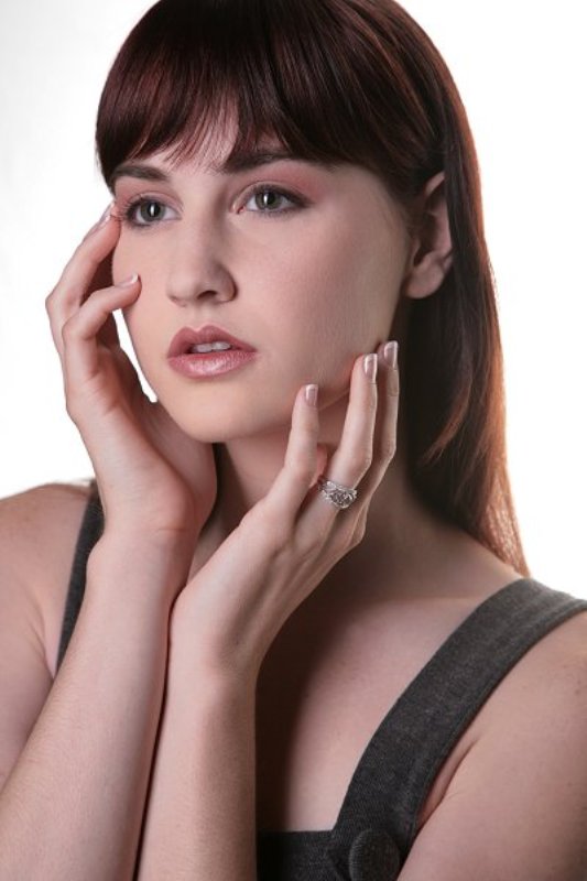 Female model photo shoot of Willow Blaser, makeup by Kat Pfender 