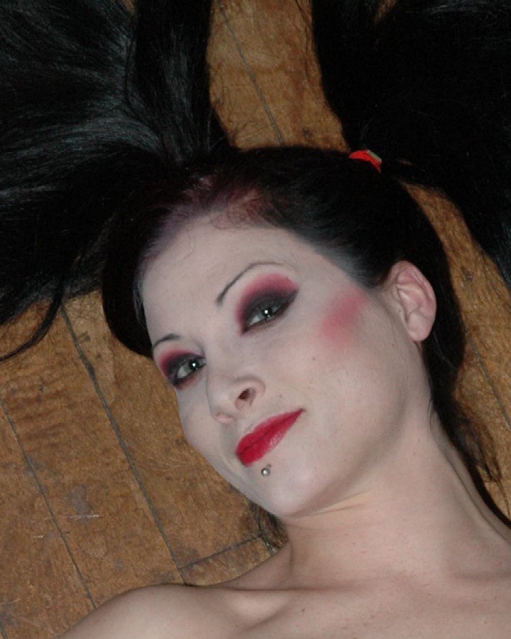 Female model photo shoot of Designs By LJ and Miss Payton Evil by Tony KnightHawk Studios in NJ, makeup by Designs By LJ