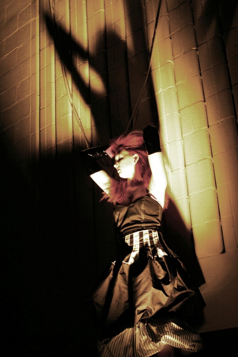 Female model photo shoot of Asylum in Red in Dark Fantasy Masquerade Ball 