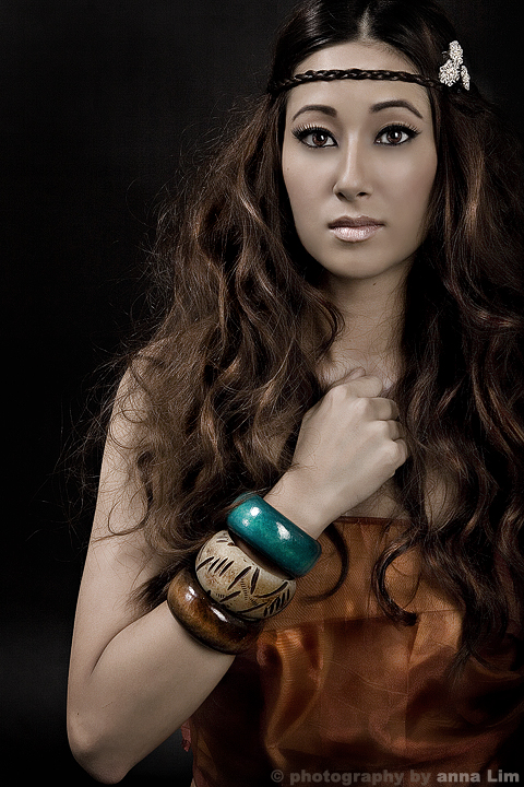 Female model photo shoot of BlueVixen Hair and Steph J R by Anna Cruz in Long Beach, CA , makeup by Rebecca Liceaga