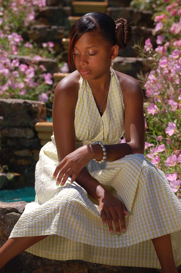 Female model photo shoot of MarQui by m chatman in Rose Garden