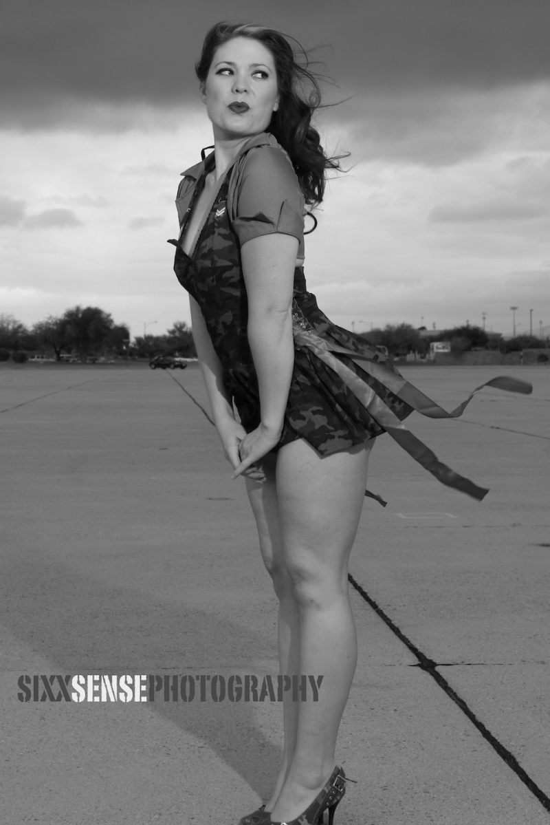 Male and Female model photo shoot of Sixx Reihen and Melissa Moxie in Davis Monthon Air Force Base Tucson, Az