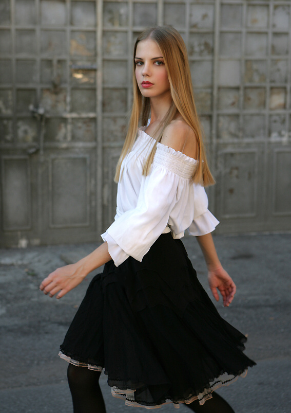Female model photo shoot of KristinaMa in Milan