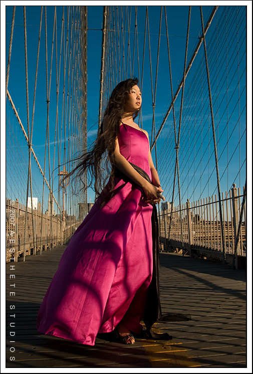 Male and Female model photo shoot of Aesthete Studios and Buyana by Aesthete Studios in Brooklyn Bridge