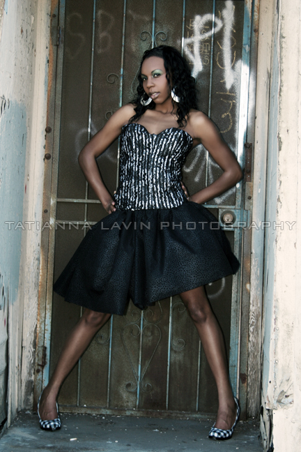 Female model photo shoot of ShayStelise  by Tatianna Lavin in Lost Angels, clothing designed by ALTER-EGO COUTURE