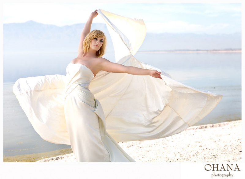 Female model photo shoot of MARQUI ARTISTRY and Jessica Sheriff in The Salton Sea, hair styled by fiberglass dress