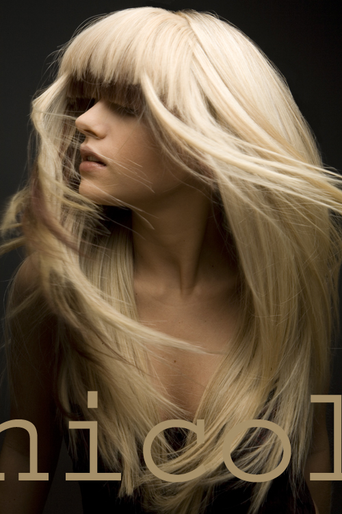 Female model photo shoot of Nicki Yahara in Hebe Hair Salon London