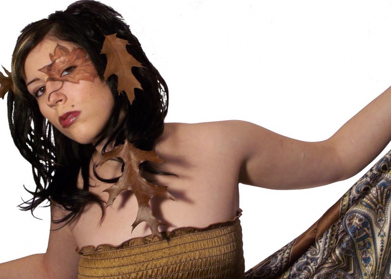 Female model photo shoot of Elizabeth Vokes by BloodPactPhotography in hair/mua/model