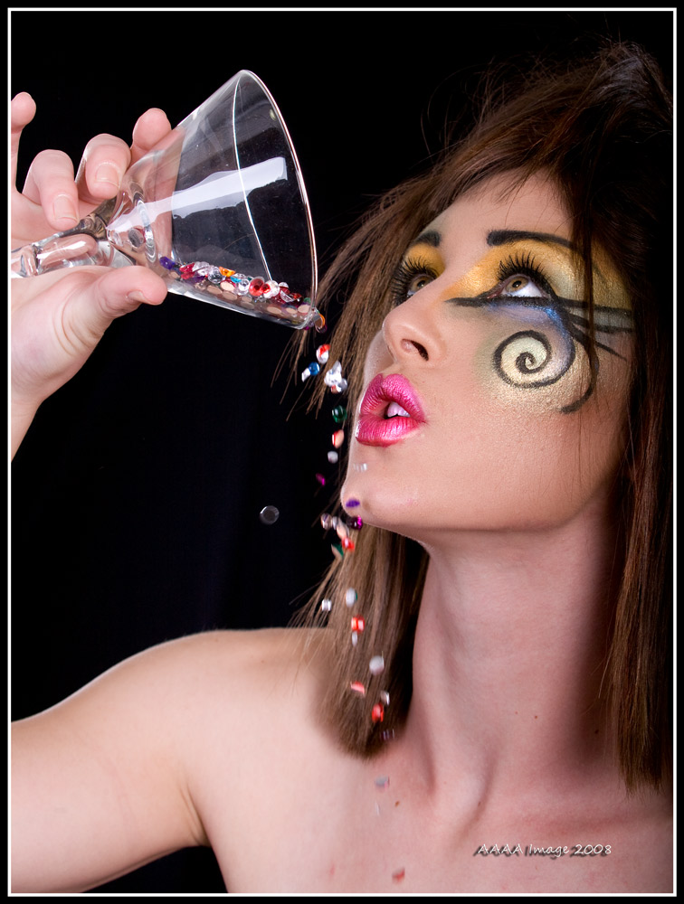 Female model photo shoot of Jezyka Elizabeth by AAAA IMAGE, makeup by Marisol MaK3uP  N  HaIR