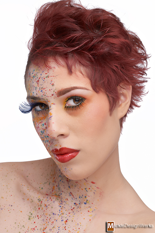 Female model photo shoot of Audra Isadora by Mickle Design Werks, makeup by Faces By Tonja Johnson