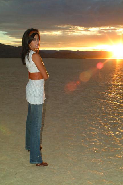 Female model photo shoot of Tricia M in Dry Lake Bed (NV)