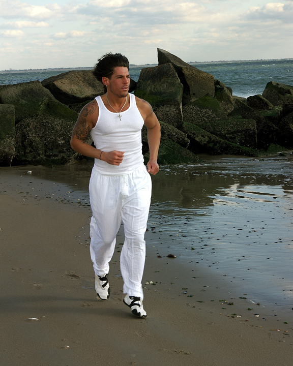 Male model photo shoot of GD Photowerks and Johnny KNOCKOUT in Coney Island Beach, Brooklyn  NY