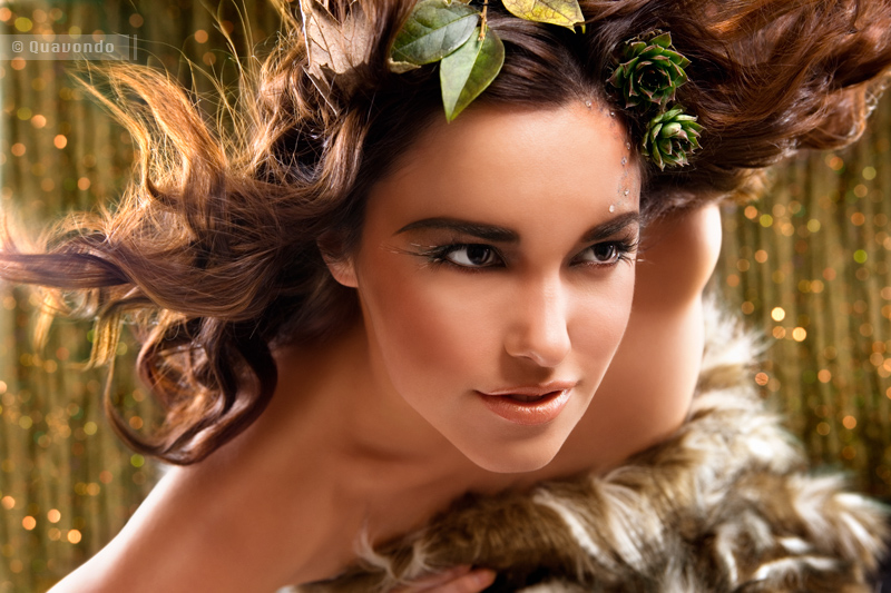 Female model photo shoot of Alexandria Torrescano by Quavondo in Studio/ Portland, makeup by aboutfacemakeup