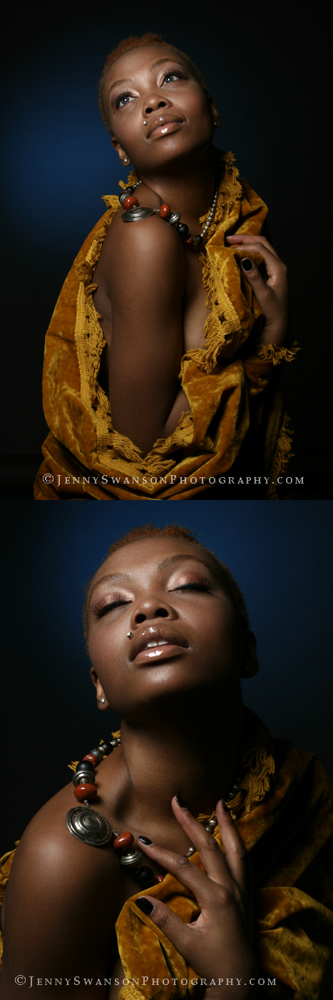 Female model photo shoot of  SHALONDRA RAE by JennySwansonPhotography in Chicago, makeup by Krystyn J