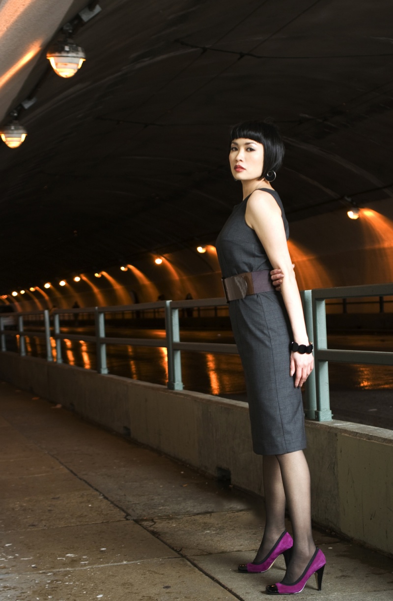 Female model photo shoot of Allison Ekevara by Mindo_C in Stockton Tunnel - San Francisco