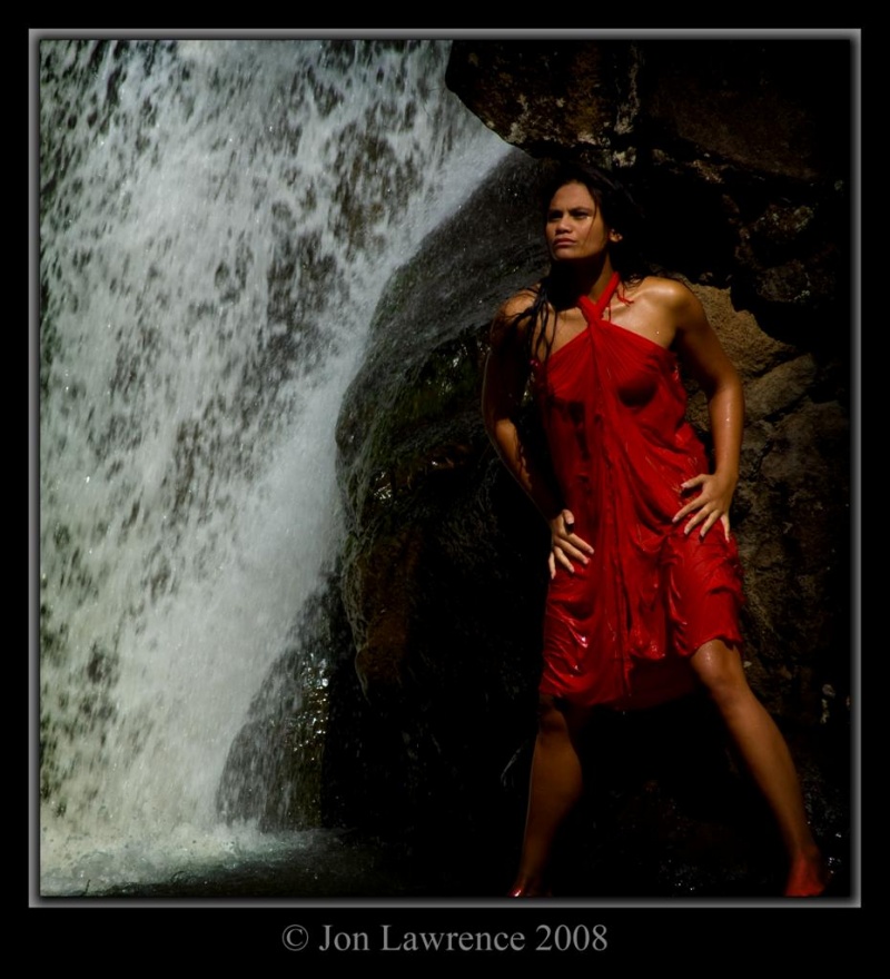 Male and Female model photo shoot of Jon Lawrence and Xierra in Waimea Falls