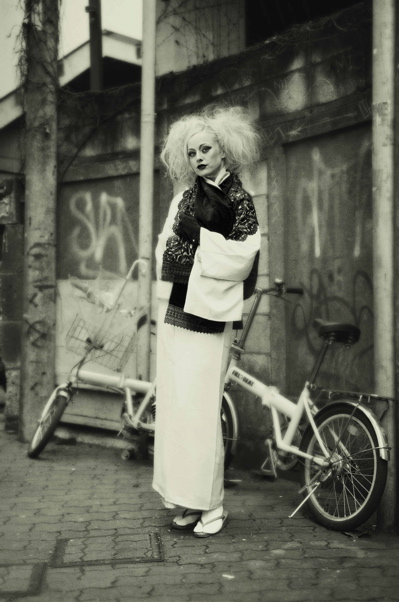 Female model photo shoot of Riely Alecia by FabianParkes in Harajuku - Tokyo., hair styled by SATORU, makeup by Misato S