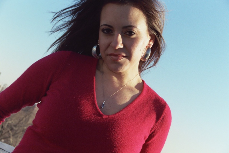 Female model photo shoot of Janet Vigil in rooftop