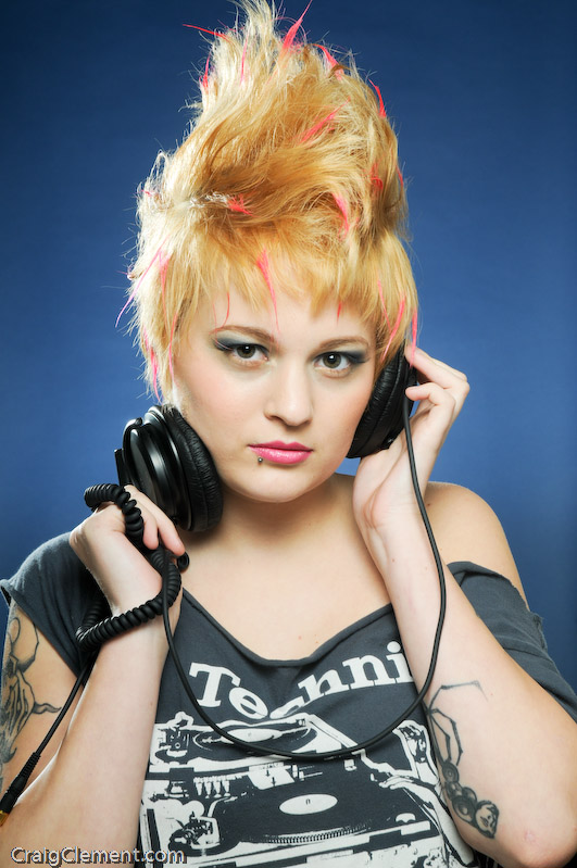 Female model photo shoot of Stephanie Hair Artistry