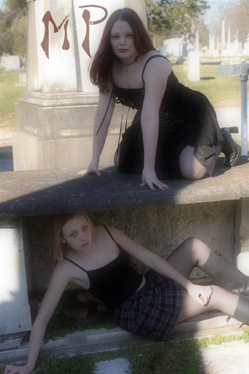 Female model photo shoot of Morbid Photography  in Cemetary n Nashvegas!