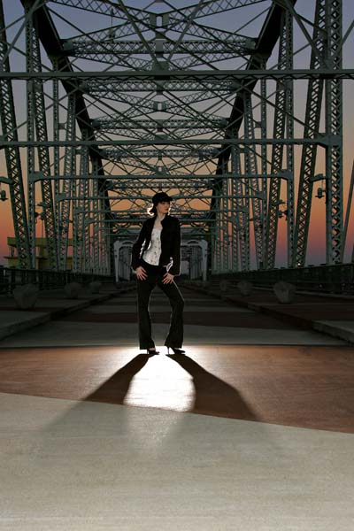 Female model photo shoot of Rachael Lee Photography and Paige Price in Pedestrian Bridge, Nashville