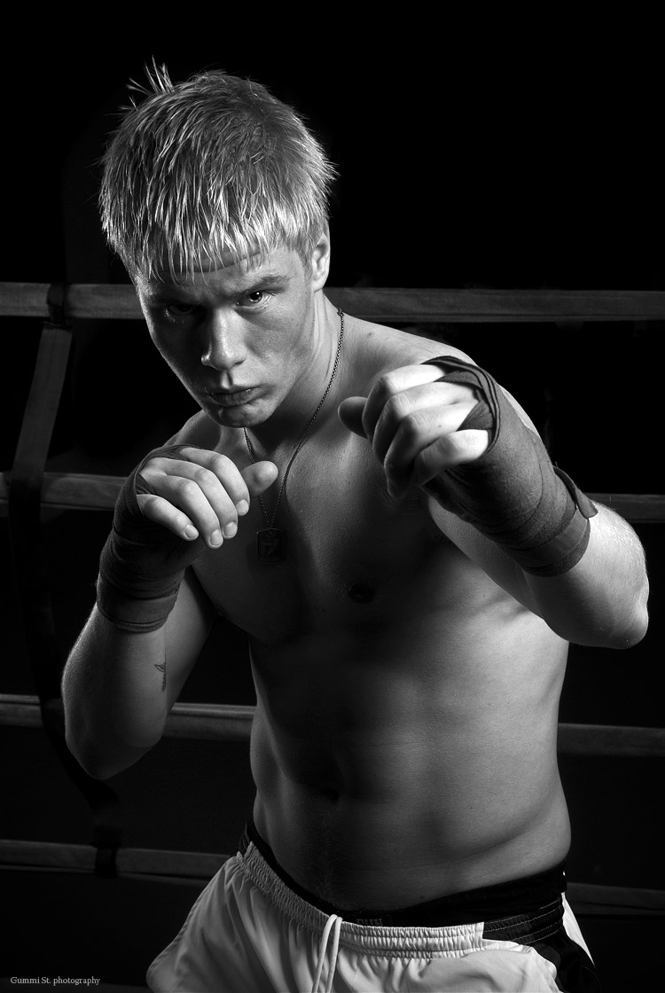 Male model photo shoot of Gummi St in Ãsir boxing gym