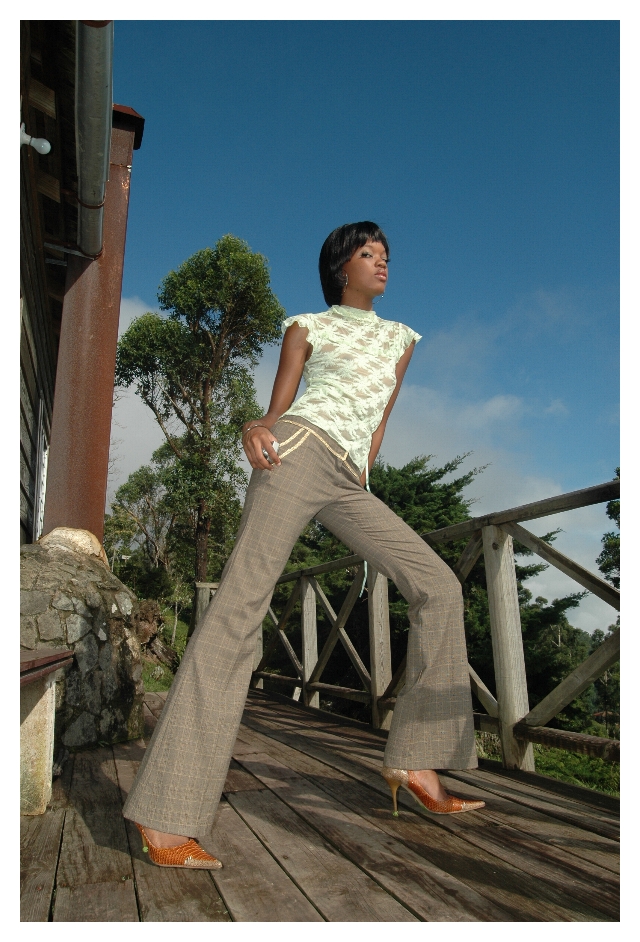 Female model photo shoot of Terri-Lois Davis in Hollywell Mountains, Jamaica W.I., wardrobe styled by Ryo Stylin