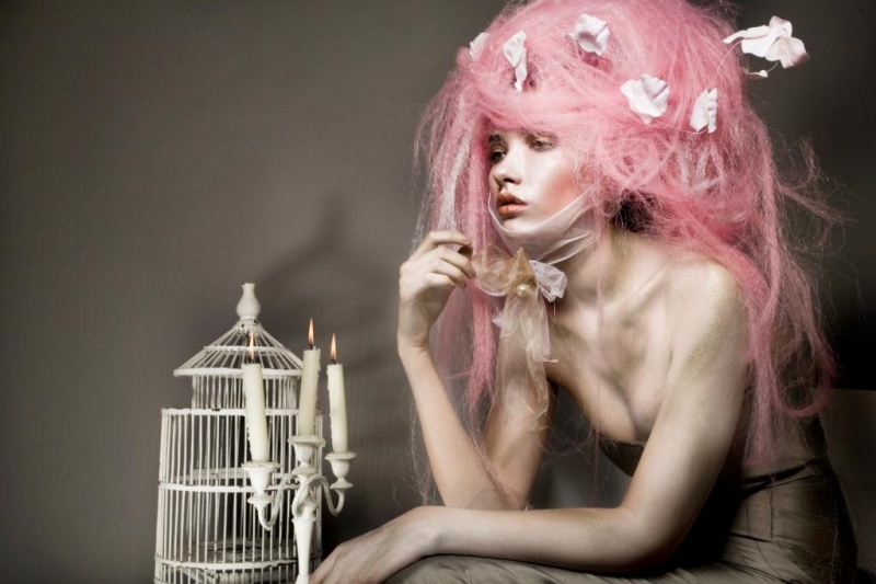 Female model photo shoot of deborah mcnamara, hair styled by Claudio Contrasti
