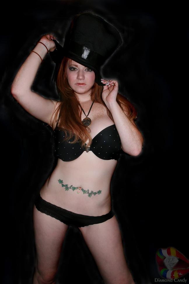 Female model photo shoot of DiamondCandy Images and Poison--Ivy