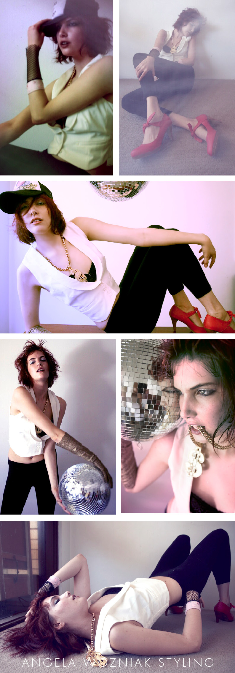 Female model photo shoot of Angela Maryanna Styling in Curl Curl, Sydney