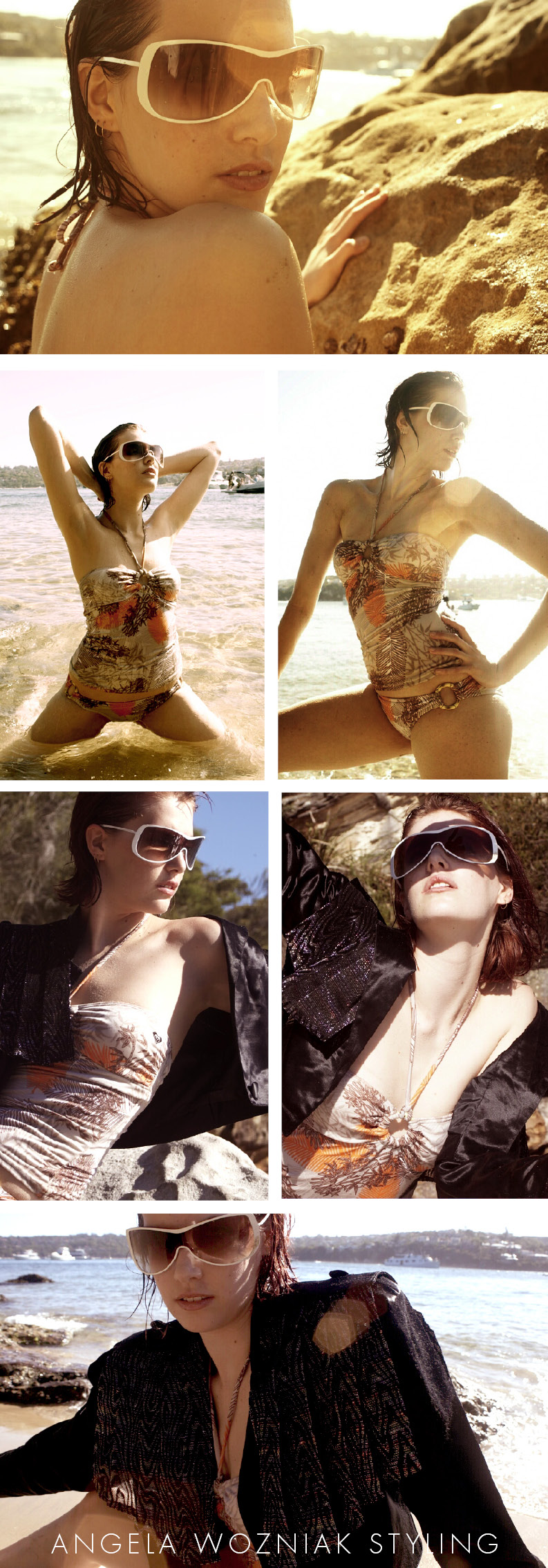 Female model photo shoot of Angela Maryanna Styling in Castle Rock Beach, Sydney