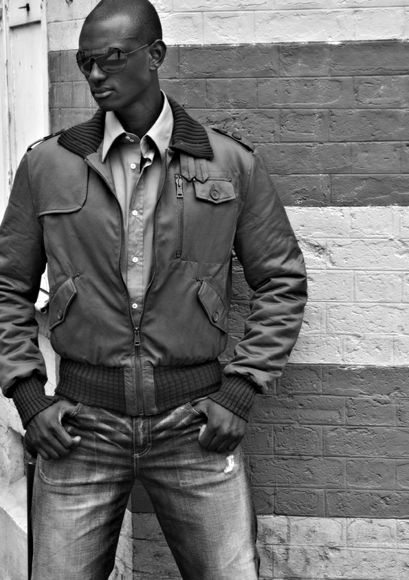 Male model photo shoot of Demba in Paris