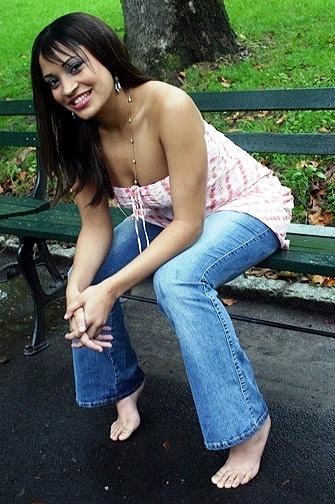 Female model photo shoot of Paula Andrea in Central Park, NYC