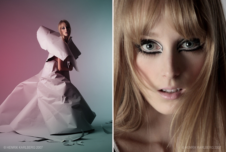 Female model photo shoot of Makeup by Szilvia by Henrik Karlberg in Copenhagen, Denmark.