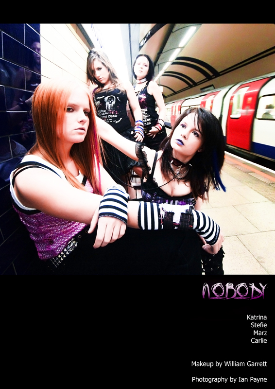 Male and Female model photo shoot of extra_mayo and Steffanie Rose in London Underground