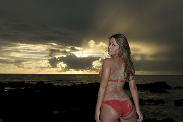 Female model photo shoot of SaranLM in Oahu, Hawaii